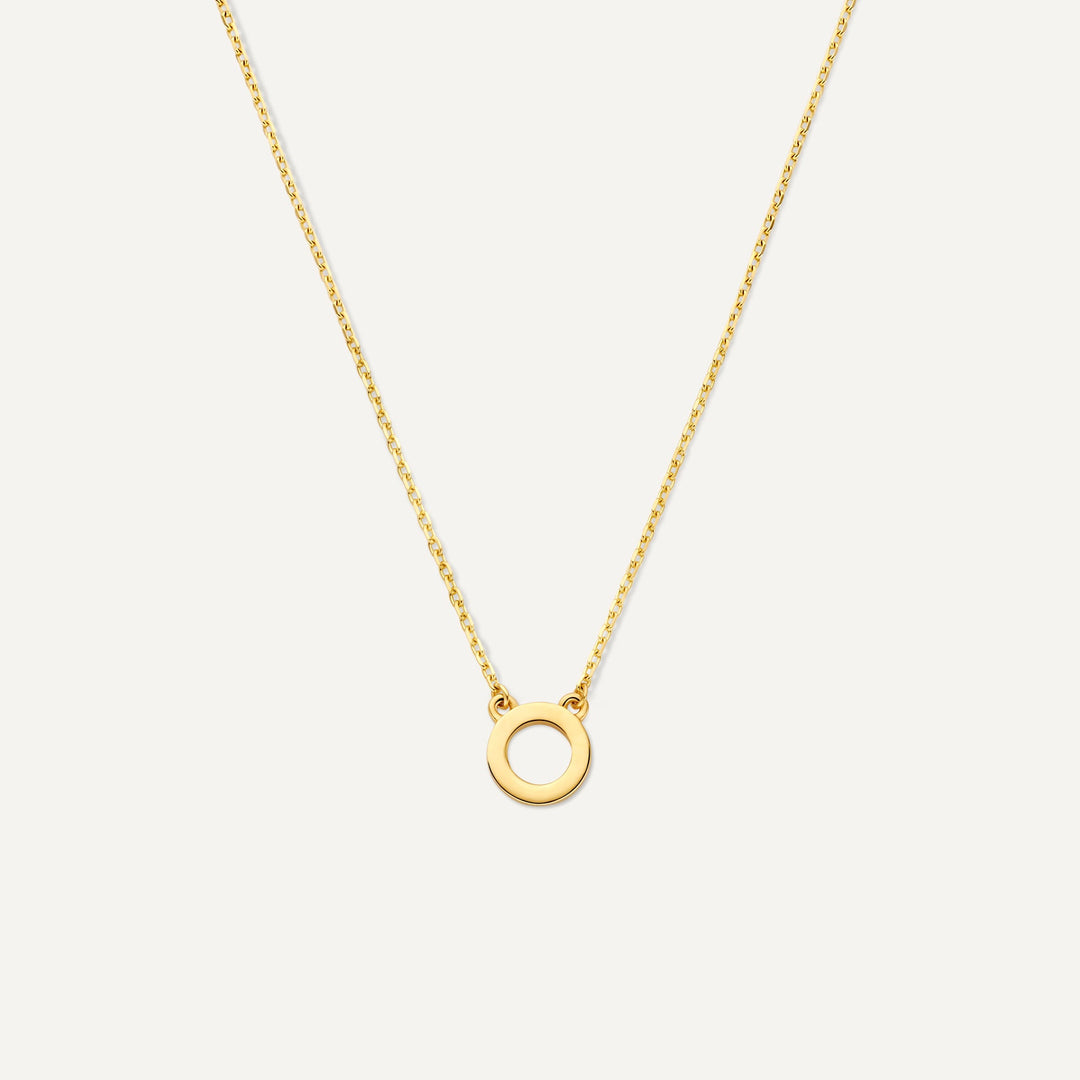 Χρυσό Κολιέ Essential με Αρχικό