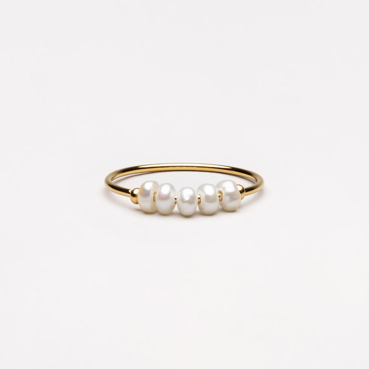 Δαχτυλίδι Mini Pearls — Επιχρυσωμένο 18k