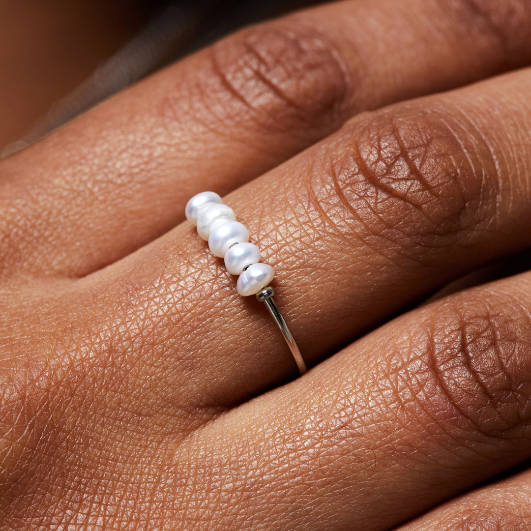 Δαχτυλίδι Mini Pearls — Επιχρυσωμένο 18k