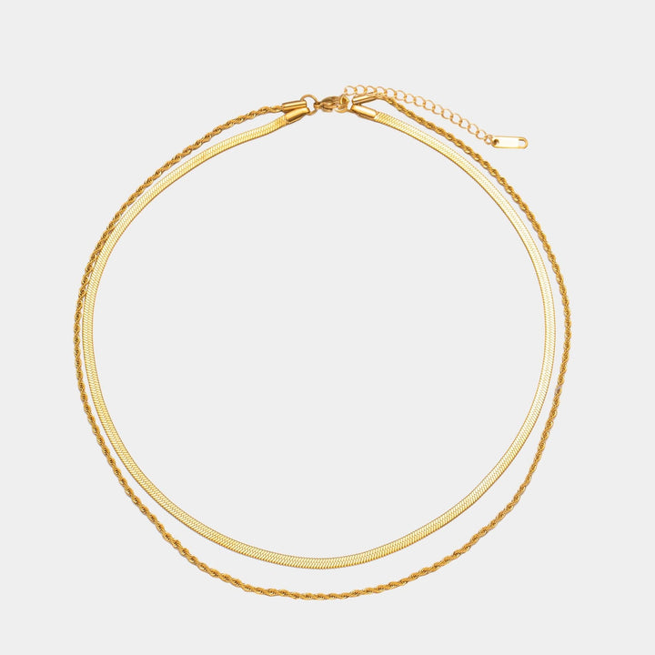 Κολιέ Ios σε Επάλληλες Σειρές — Επιχρυσωμένο 18k