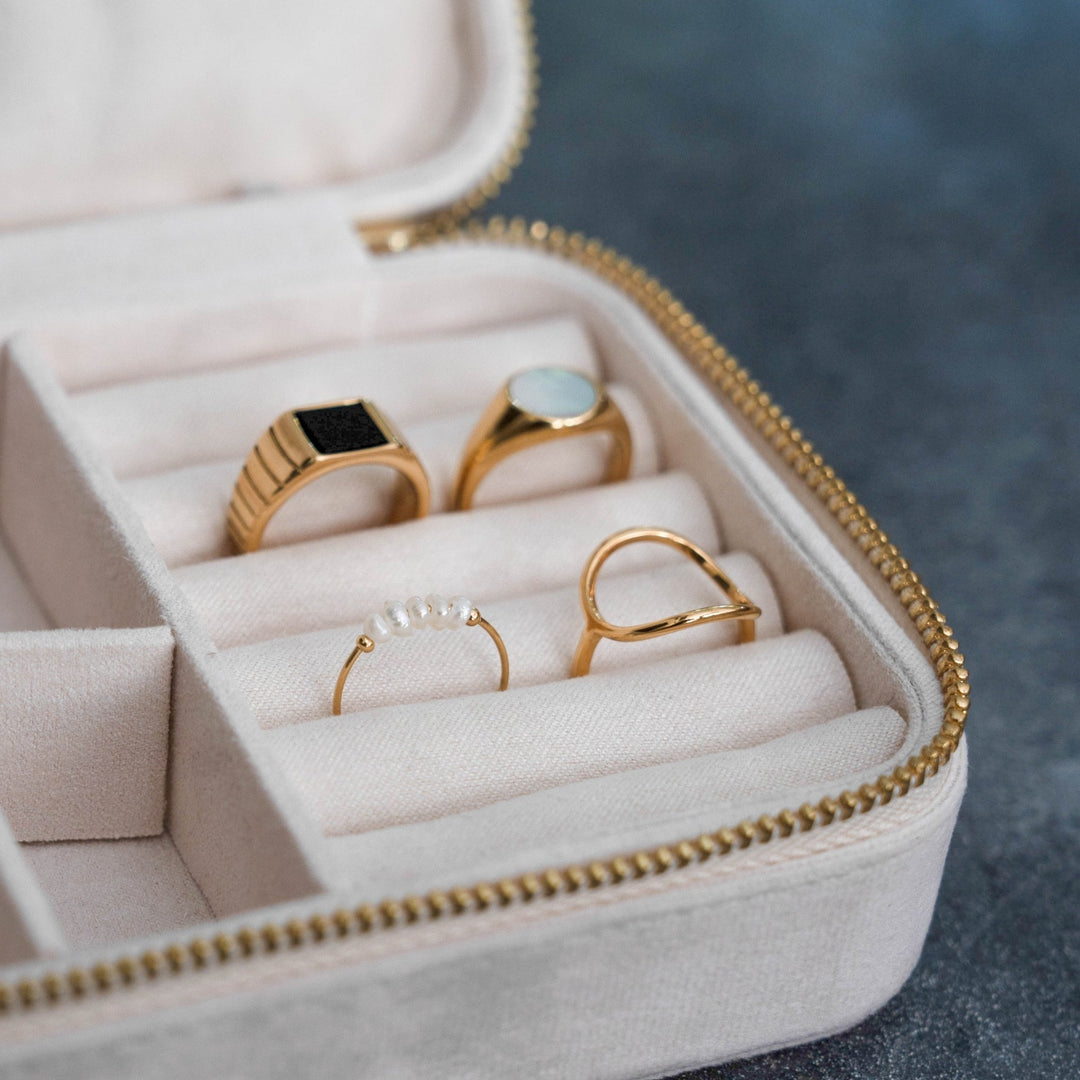 Δαχτυλίδι Mini Pearls — Επιχρυσωμένο 18k